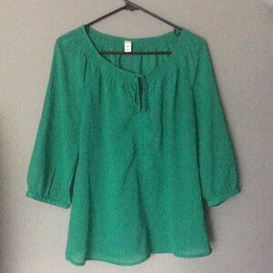 Old Navy Green summer sheer blouse